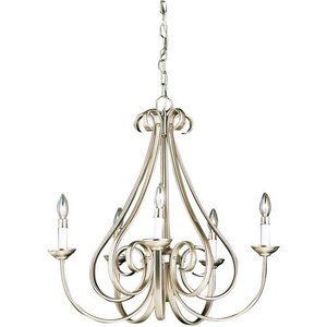 KK2021NI Dover Mid Sized Chandelier Chandelier - Brushed Nickel KK2021NI Dover Mid Sized Chandelier Chandelier - Brushed Nickel