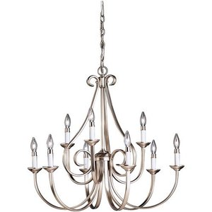 KK2031NI Dover Mid Sized Chandelier Chandelier - Brushed Nickel KK2031NI Dover Mid Sized Chandelier Chandelier - Brushed Nickel