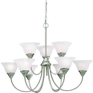 KK2077NI Telford Large Foyer Chandelier Chandelier - Brushed Nickel KK2077NI Telford Large Foyer Chandelier Chandelier - Brushed Nickel