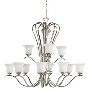 KK2087NI Wedgeport Large Foyer Chandelier Chandelier - Brushed Nickel KK2087NI Wedgeport Large Foyer Chandelier Chandelier - Brushed Nickel