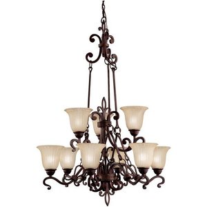 KK2091CZ Wilton Large Foyer Chandelier Chandelier - Carre Bronze KK2091CZ Wilton Large Foyer Chandelier Chandelier - Carre Bronze
