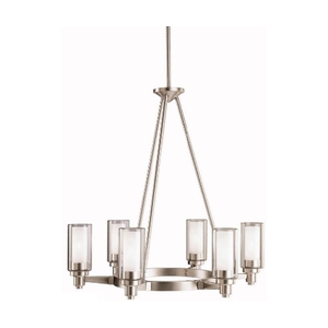 KK2344NI Circolo Mid Sized Chandelier Chandelier - Brushed Nickel KK2344NI Circolo Mid Sized Chandelier Chandelier - Brushed Nickel