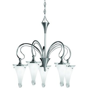 KK2355NI Raindrops Mid Sized Chandelier Chandelier - Brushed Nickel KK2355NI Raindrops Mid Sized Chandelier Chandelier - Brushed Nickel