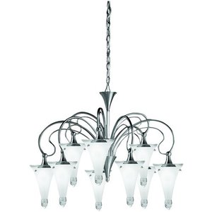 KK2359NI Raindrops Mid Sized Chandelier Chandelier - Brushed Nickel KK2359NI Raindrops Mid Sized Chandelier Chandelier - Brushed Nickel