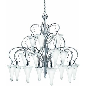 KK2386NI Raindrops Large Foyer Chandelier Chandelier - Brushed Nickel KK2386NI Raindrops Large Foyer Chandelier Chandelier - Brushed Nickel