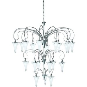 KK2387NI Raindrops Large Foyer Chandelier Chandelier - Brushed Nickel KK2387NI Raindrops Large Foyer Chandelier Chandelier - Brushed Nickel