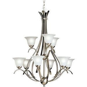 KK2520NI Dover Large Foyer Chandelier Chandelier - Brushed Nickel KK2520NI Dover Large Foyer Chandelier Chandelier - Brushed Nickel
