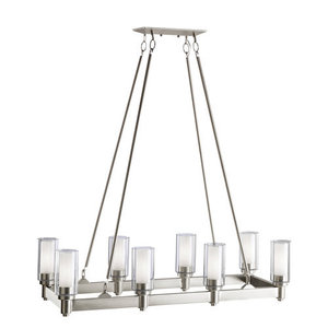 KK2943NI Circolo Linear Pendant Pendant Light - Brushed Nickel KK2943NI Circolo Linear Pendant Pendant Light - Brushed Nickel