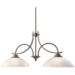 KK2978OZW Olympia Linear Pendant Pendant Light - Olde Bronze / Satin Etched KK2978OZW Olympia Linear Pendant Pendant Light - Olde Bronze / Satin Etched