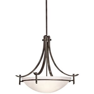 KK3278OZW Olympia Up Light Pendant Light - Olde Bronze / Satin Etched KK3278OZW Olympia Up Light Pendant Light - Olde Bronze / Satin Etched