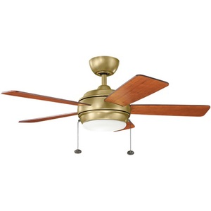 KK330171NBR Starkk Medium Fan (42'' to 51'') Ceiling Fan - Natural Brass KK330171NBR Starkk Medium Fan (42'' to 51'') Ceiling Fan - Natural Brass