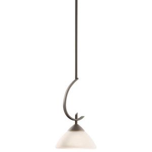 KK3478OZW Olympia Mini-Pendant Pendant Light - Olde Bronze / Satin Etched KK3478OZW Olympia Mini-Pendant Pendant Light - Olde Bronze / Satin Etched
