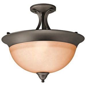 KK3623OZ Dover Semi Flush Mount Ceiling Light - Olde Bronze KK3623OZ Dover Semi Flush Mount Ceiling Light - Olde Bronze