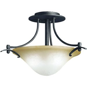 KK3644DBK Pomeroy Semi Flush Mount Ceiling Light - Distressed Black KK3644DBK Pomeroy Semi Flush Mount Ceiling Light - Distressed Black