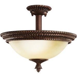 KK3713TZG Larissa Semi Flush Mount Ceiling Light - Tannery Bronze KK3713TZG Larissa Semi Flush Mount Ceiling Light - Tannery Bronze