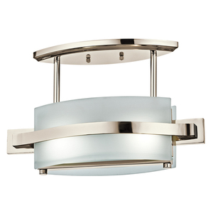 KK42092PN Freeport Semi Flush Mount Ceiling Light - Polished Nickel KK42092PN Freeport Semi Flush Mount Ceiling Light - Polished Nickel