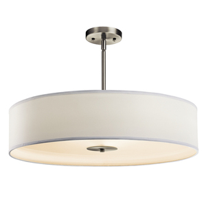 KK42122NI Inverted Pendant Drum Pendant Pendant Light - Brushed Nickel KK42122NI Inverted Pendant Drum Pendant Pendant Light - Brushed Nickel