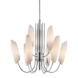 KK42213CH Stella Mid Sized Chandelier Chandelier - Chrome KK42213CH Stella Mid Sized Chandelier Chandelier - Chrome