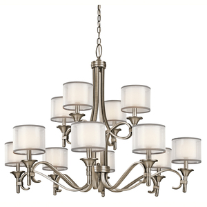KK42383AP Lacey Large Foyer Chandelier Chandelier - Antique Pewter KK42383AP Lacey Large Foyer Chandelier Chandelier - Antique Pewter