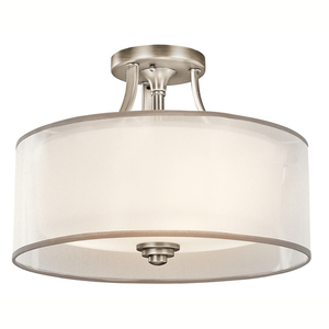 KK42386AP Lacey Semi Flush Mount Ceiling Light - Antique Pewter KK42386AP Lacey Semi Flush Mount Ceiling Light - Antique Pewter