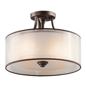 KK42386MIZ Lacey Semi Flush Mount Ceiling Light - Mission Bronze KK42386MIZ Lacey Semi Flush Mount Ceiling Light - Mission Bronze