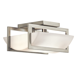 KK42419NI Crescent View Semi Flush Mount Ceiling Light - Brushed Nickel KK42419NI Crescent View Semi Flush Mount Ceiling Light - Brushed Nickel