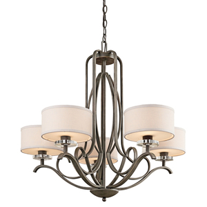 KK42476OZ Leighton Mid Sized Chandelier Chandelier - Olde Bronze KK42476OZ Leighton Mid Sized Chandelier Chandelier - Olde Bronze