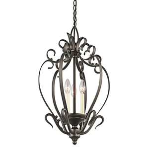 KK42501OZ Builder Entrance / Foyer Pendant Light - Olde Bronze KK42501OZ Builder Entrance / Foyer Pendant Light - Olde Bronze