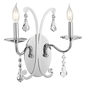 KK42543CH Leanora Multi Bulb Wall Sconce - Chrome KK42543CH Leanora Multi Bulb Wall Sconce - Chrome