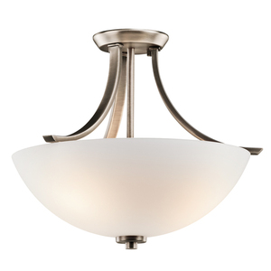 KK42563BPT Granby Semi Flush Mount Ceiling Light - Brushed Pewter KK42563BPT Granby Semi Flush Mount Ceiling Light - Brushed Pewter