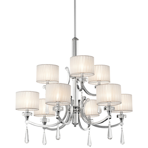 KK42633CH Parker Point Large Foyer Chandelier Chandelier - Chrome KK42633CH Parker Point Large Foyer Chandelier Chandelier - Chrome