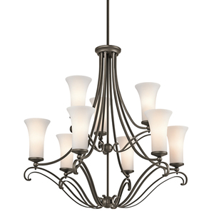 KK42704OZ Wickham Large Foyer Chandelier Chandelier - Olde Bronze KK42704OZ Wickham Large Foyer Chandelier Chandelier - Olde Bronze