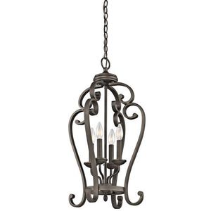 KK43165OZ Monroe Entrance / Foyer Pendant Light - Olde Bronze KK43165OZ Monroe Entrance / Foyer Pendant Light - Olde Bronze