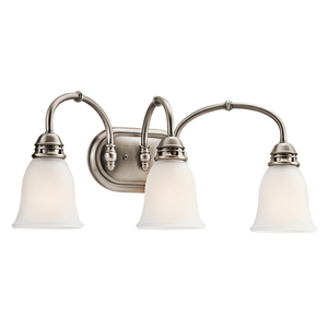KK45066AP Durham 3 Bulb Bathroom Lighting - Antique Pewter KK45066AP Durham 3 Bulb Bathroom Lighting - Antique Pewter