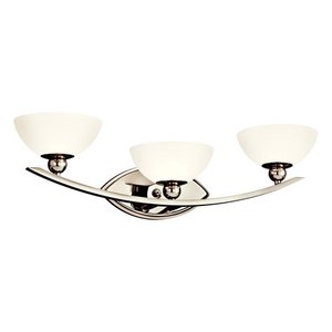 KK45092PN Palla 3 Bulb Bathroom Lighting - Polished Nickel KK45092PN Palla 3 Bulb Bathroom Lighting - Polished Nickel