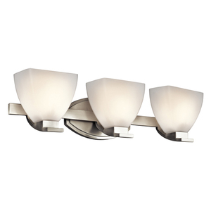 KK45115NI Claro 3 Bulb Bathroom Lighting - Brushed Nickel KK45115NI Claro 3 Bulb Bathroom Lighting - Brushed Nickel