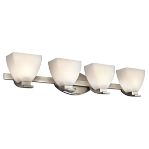 KK45116NI Claro 4 or More Bulb Bathroom Lighting - Brushed Nickel KK45116NI Claro 4 or More Bulb Bathroom Lighting - Brushed Nickel