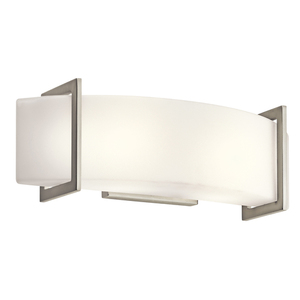 KK45218NI Crescent View 2 Bulb Bathroom Lighting - Brushed Nickel KK45218NI Crescent View 2 Bulb Bathroom Lighting - Brushed Nickel