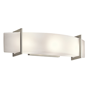 KK45220NI Crescent View 3 Bulb Bathroom Lighting - Brushed Nickel KK45220NI Crescent View 3 Bulb Bathroom Lighting - Brushed Nickel
