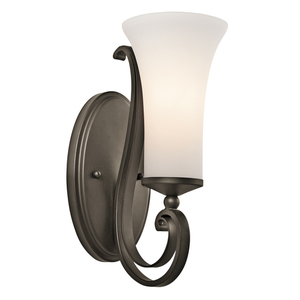 KK45300OZ Wickham 1 Bulb Wall Sconce - Olde Bronze KK45300OZ Wickham 1 Bulb Wall Sconce - Olde Bronze