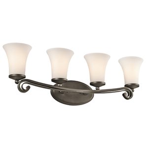 KK45303OZ Wickham 4 or More Bulb Bathroom Lighting - Olde Bronze KK45303OZ Wickham 4 or More Bulb Bathroom Lighting - Olde Bronze