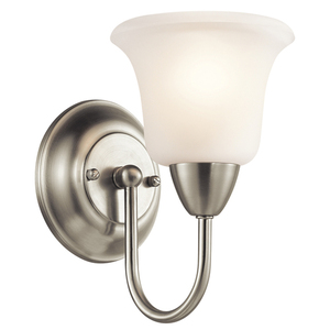 KK45881NI Nicholson 1 Bulb Wall Sconce - Brushed Nickel KK45881NI Nicholson 1 Bulb Wall Sconce - Brushed Nickel