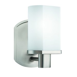 KK5051NI Beveled Box 1 Bulb Wall Sconce - Brushed Nickel KK5051NI Beveled Box 1 Bulb Wall Sconce - Brushed Nickel