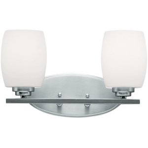 KK5097NI Eileen 2 Bulb Bathroom Lighting - Brushed Nickel KK5097NI Eileen 2 Bulb Bathroom Lighting - Brushed Nickel