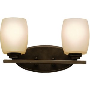 KK5097OZ Eileen 2 Bulb Bathroom Lighting - Olde Bronze KK5097OZ Eileen 2 Bulb Bathroom Lighting - Olde Bronze