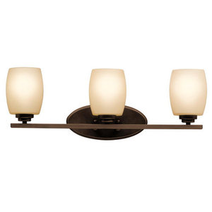 KK5098OZ Eileen 3 Bulb Bathroom Lighting - Olde Bronze KK5098OZ Eileen 3 Bulb Bathroom Lighting - Olde Bronze