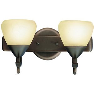KK5177OZ Olympia 2 Bulb Bathroom Lighting - Olde Bronze / Sunset Marble KK5177OZ Olympia 2 Bulb Bathroom Lighting - Olde Bronze / Sunset Marble