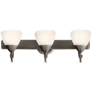 KK5178OZW Olympia 3 Bulb Bathroom Lighting - Olde Bronze / Satin Etched KK5178OZW Olympia 3 Bulb Bathroom Lighting - Olde Bronze / Satin Etched