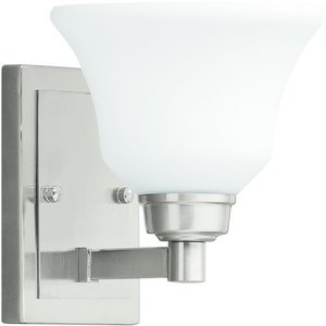 KK5388NI Langford 1 Bulb Wall Sconce - Brushed Nickel KK5388NI Langford 1 Bulb Wall Sconce - Brushed Nickel