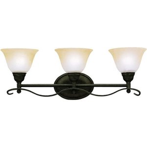 KK5973DBK Pomeroy 3 Bulb Bathroom Lighting - Distressed Black KK5973DBK Pomeroy 3 Bulb Bathroom Lighting - Distressed Black